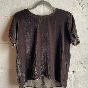 Madewell Velvet Top Size XXS